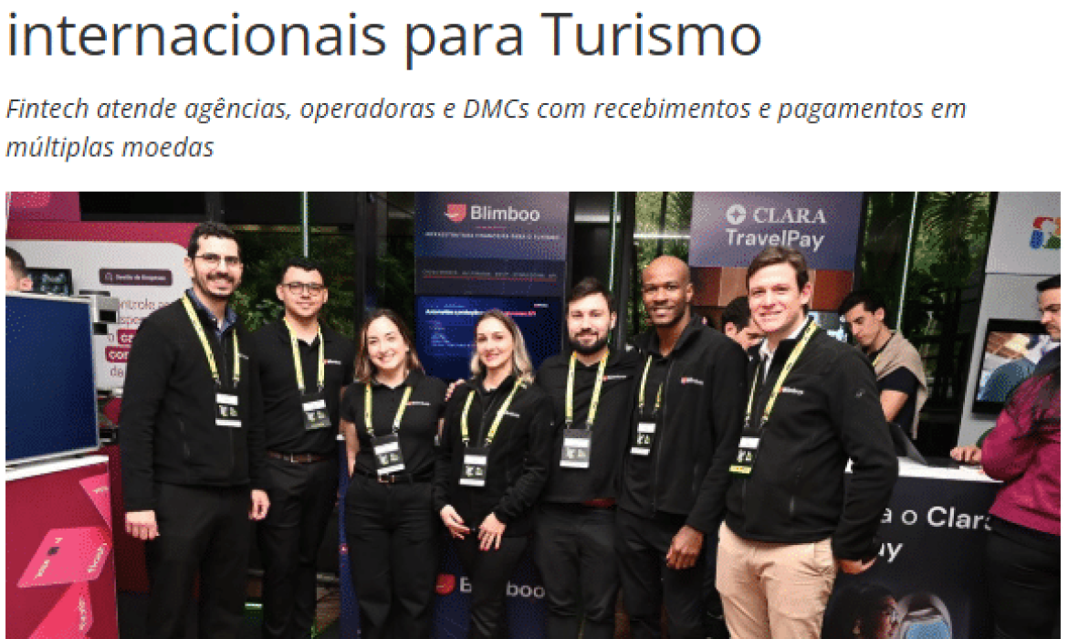 Blimboo no Travel Tech Hub Day 2026: pagamentos internacionais viram prioridade para o turismo